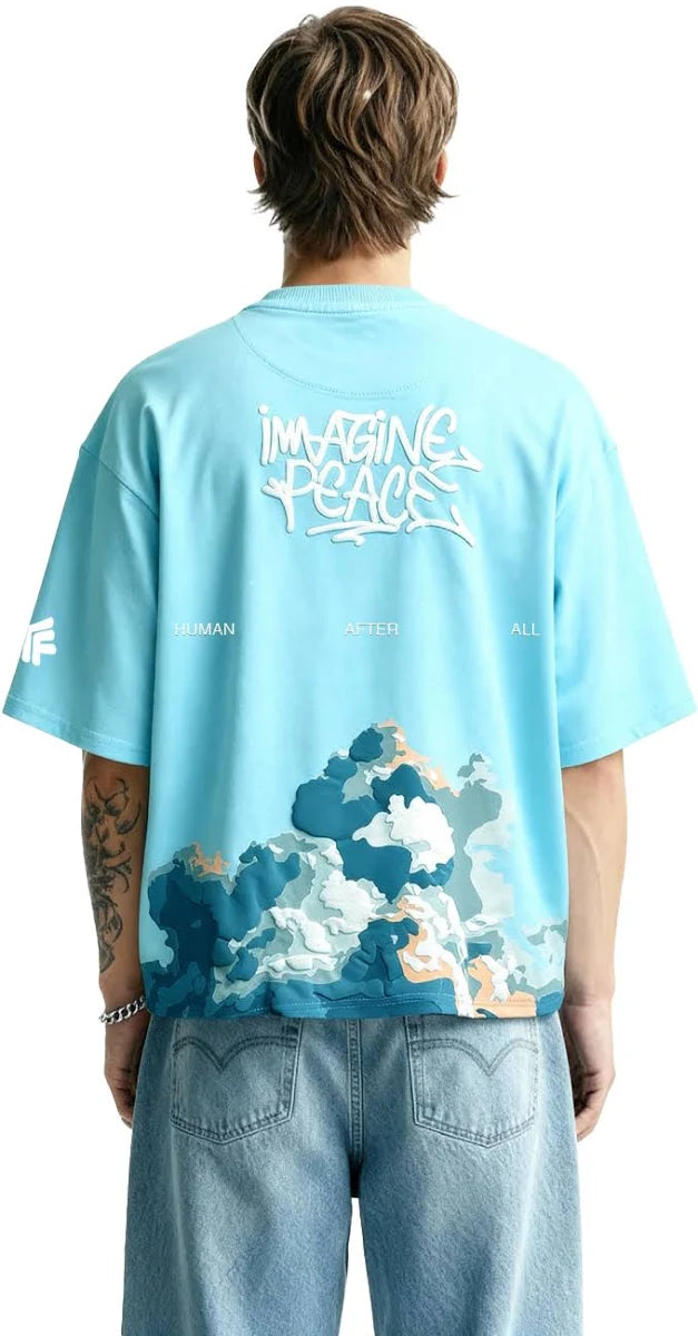 Imagine Peace Oversized Streetwear T-Shirt